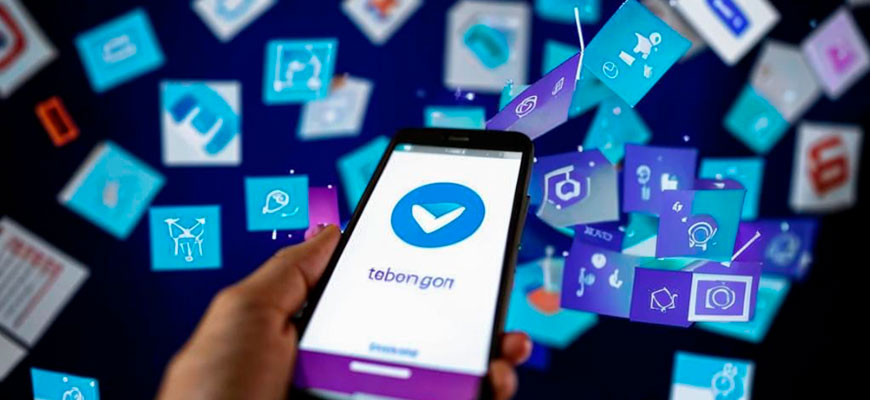 Telegram-бота на экране смартфона, пользователь взаимодействует с ботом, иллюстрируя концепцию лид-магнита